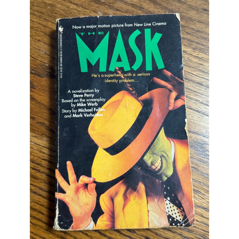 The Mask Movie Novelization Steve Perry 1994 Bantam Books Vintage Paperback